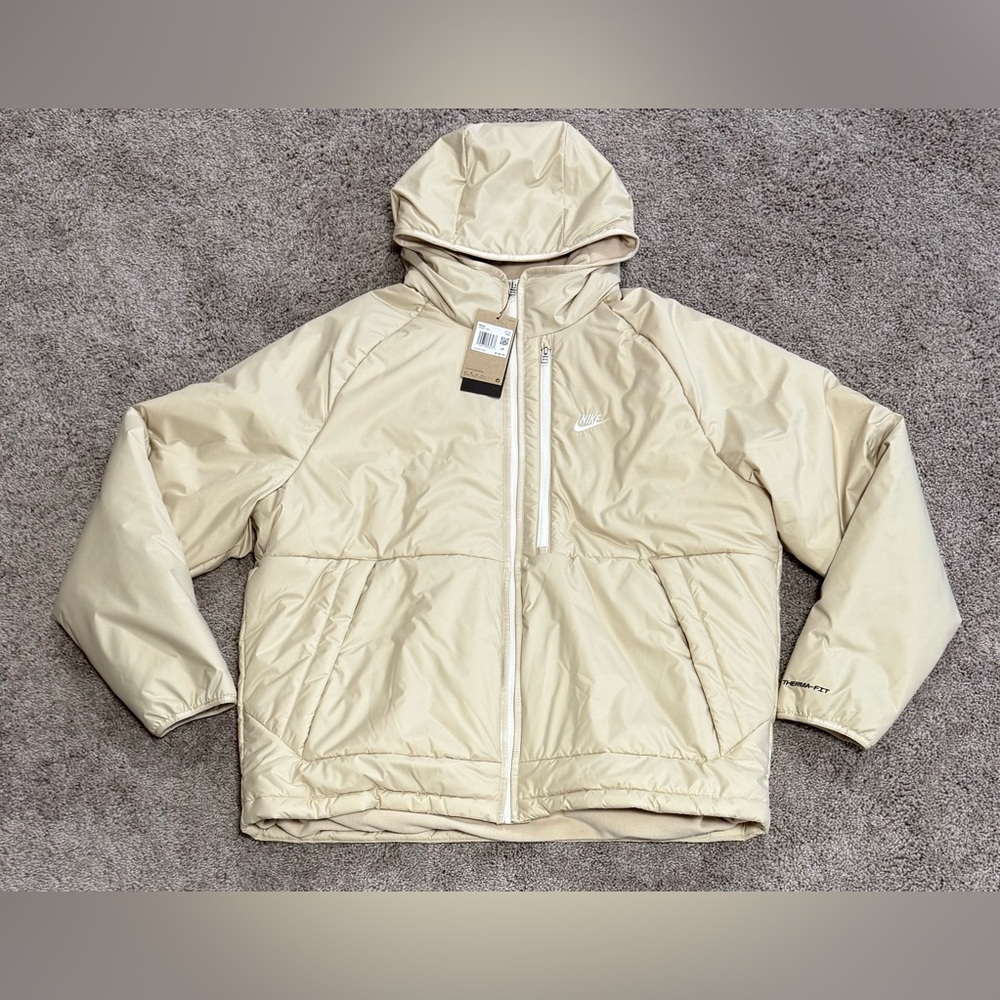 Nike Therma Fit‎  Hooded Zip Puffer Windrunner Jacket DD6857-206 Mens Size XXL